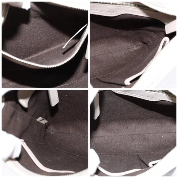 BURBERRY Nova Check Shoulder Bag PVC Khaki Auth BA711 - Picture 15 of 16